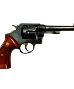 Smith & Wesson Model 1917 Brazilian Double Action 45 CAL ACP Revolver with Strebe Gun Works Holster (Original)