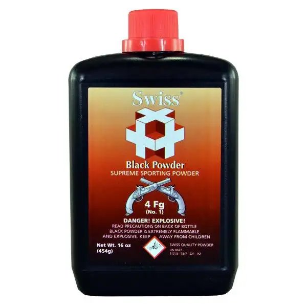 SWISS BLACK POWDER 4F 1LB 25/CS