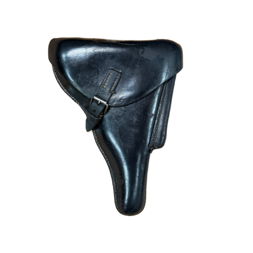 German 1938 P.08 Hardshell Luger Holster with Straps & Buckle (Original)
